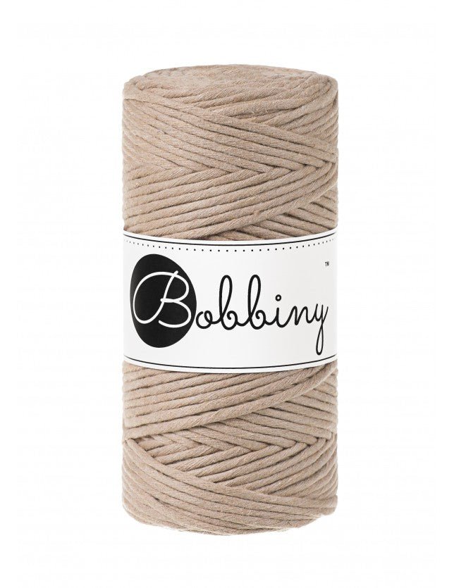 Bobbiny MACRAME CORDS 3MM Sand | Knitting yarn shop / dzijas veikals