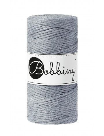 Bobbiny MACRAME CORDS 3MM Steel | Knitting yarn shop / dzijas veikals