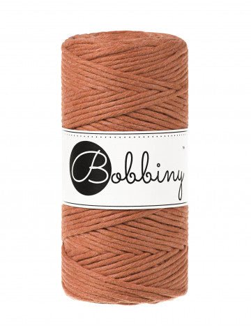 Bobbiny MACRAME CORDS 3MM Terracotta | Knitting yarn shop / dzijas veikals