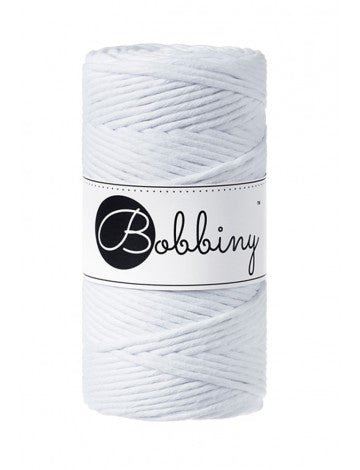 Bobbiny MACRAME CORDS 3MM White | Knitting yarn shop / dzijas veikals