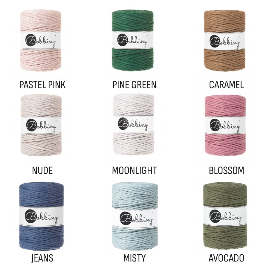 Bobbiny MACRAME CORDS 5MM Aloe | Knitting yarn shop / dzijas veikals