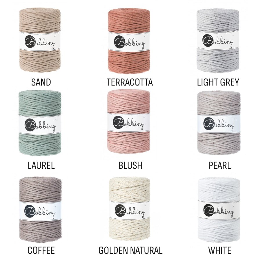 Bobbiny MACRAME CORDS 5MM Aloe | Knitting yarn shop / dzijas veikals