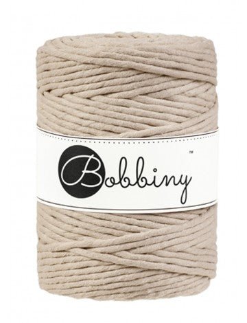 Bobbiny MACRAME CORDS 5MM Beige | Knitting yarn shop / dzijas veikals