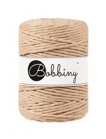 Bobbiny MACRAME CORDS 5MM Biscuit | Knitting yarn shop / dzijas veikals