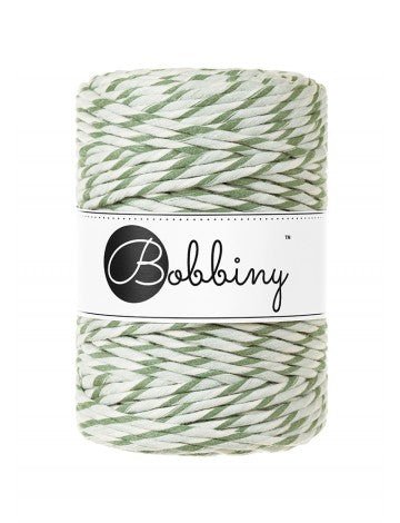 Bobbiny MACRAME CORDS 5MM Magic Green | Knitting yarn shop / dzijas veikals