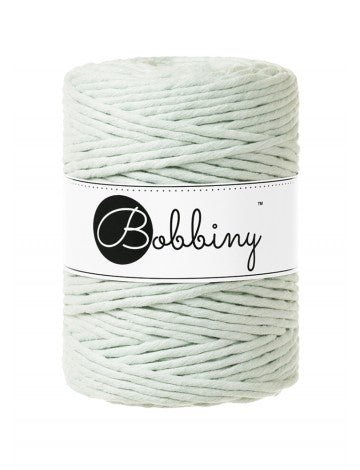 Bobbiny MACRAME CORDS 5MM Milky Green | Knitting yarn shop / dzijas veikals