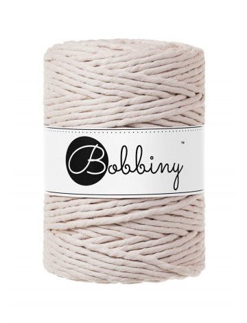 Bobbiny MACRAME CORDS 5MM Nude | Knitting yarn shop / dzijas veikals