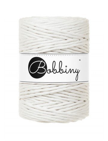 Bobbiny MACRAME CORDS 5MM Off White | Knitting yarn shop / dzijas veikals