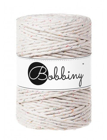 Bobbiny MACRAME CORDS 5MM Rainbow Dust | Knitting yarn shop / dzijas veikals