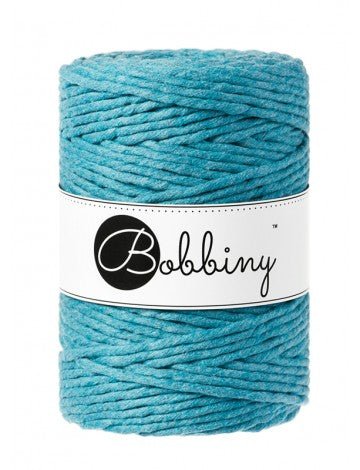 Bobbiny MACRAME CORDS 5MM Teal | Knitting yarn shop / dzijas veikals