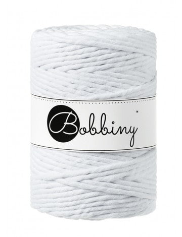 Bobbiny MACRAME CORDS 5MM White | Knitting yarn shop / dzijas veikals