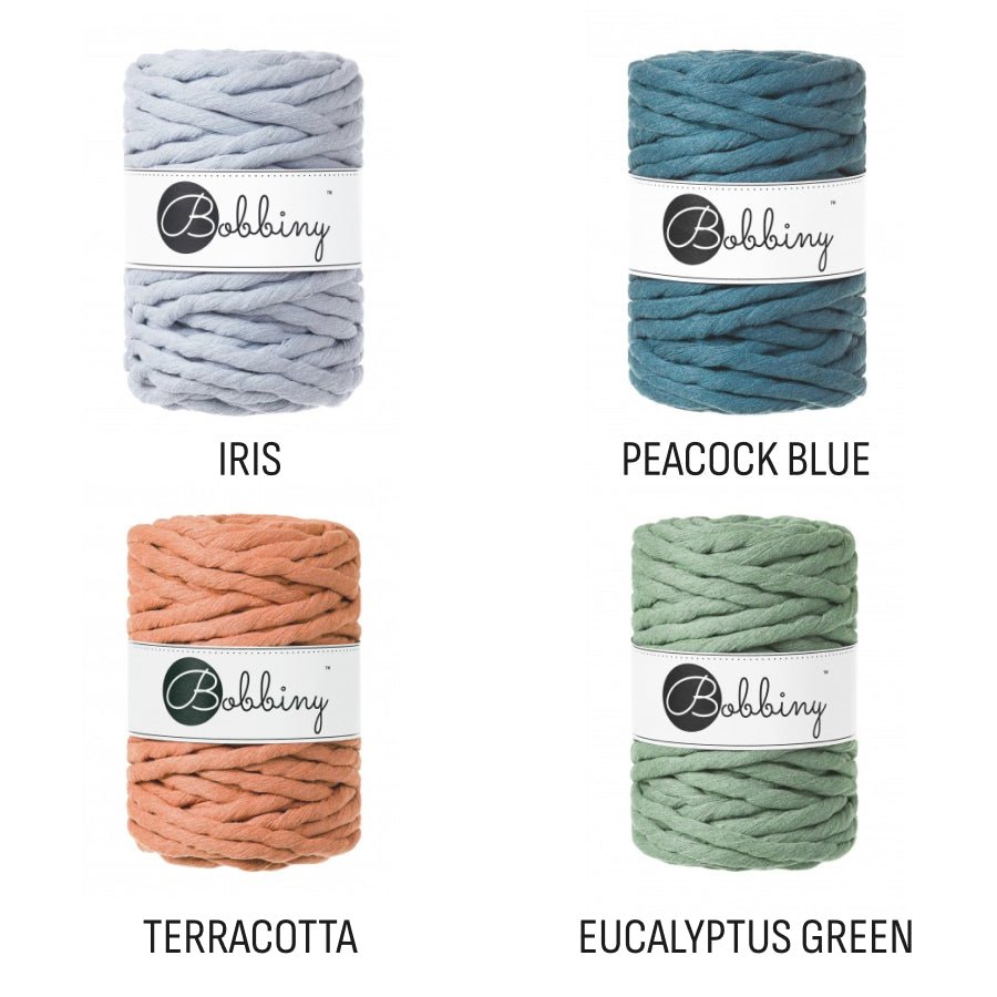 Bobbiny MACRAME CORDS 9MM Beige | Knitting yarn shop / dzijas veikals