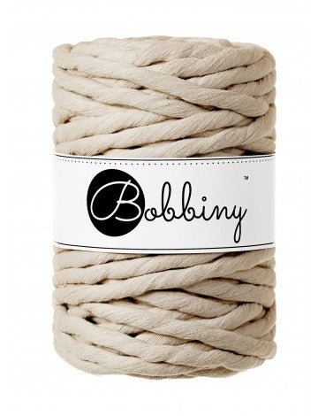 Bobbiny MACRAME CORDS 9MM Beige | Knitting yarn shop / dzijas veikals