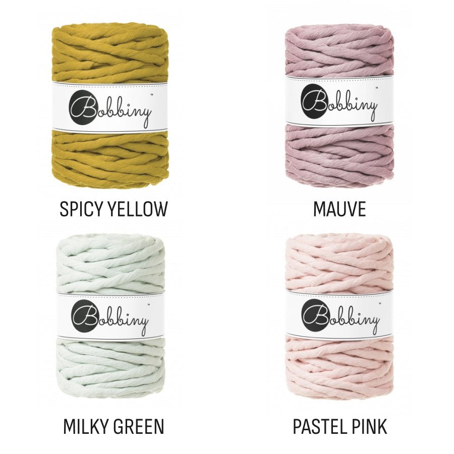 Bobbiny MACRAME CORDS 9MM Beige | Knitting yarn shop / dzijas veikals