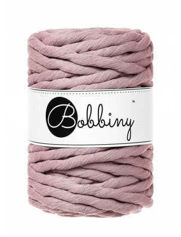 Bobbiny MACRAME CORDS 9MM Mauve | Knitting yarn shop / dzijas veikals