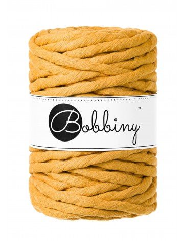 Bobbiny MACRAME CORDS 9MM Mustard | Knitting yarn shop / dzijas veikals