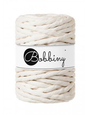 Bobbiny MACRAME CORDS 9MM Natural | Knitting yarn shop / dzijas veikals