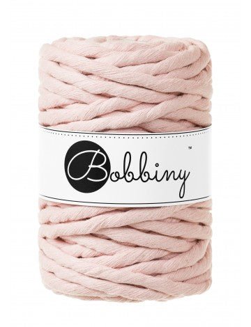 Bobbiny MACRAME CORDS 9MM Pastel Pink | Knitting yarn shop / dzijas veikals