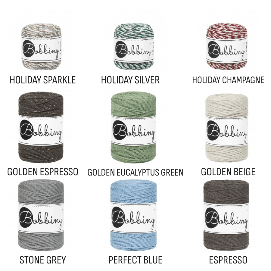 Bobbiny MACRAME ROPES 3PLY 1,5MM Aloe Baby | Knitting yarn shop / dzijas veikals