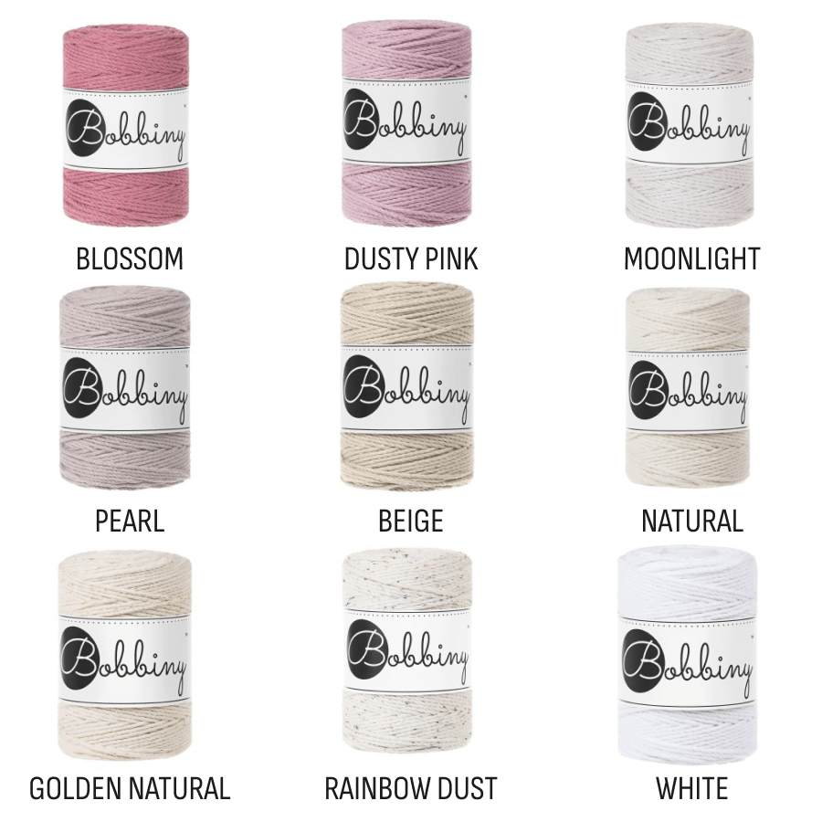 Bobbiny MACRAME ROPES 3PLY 1,5MM Aloe Baby | Knitting yarn shop / dzijas veikals