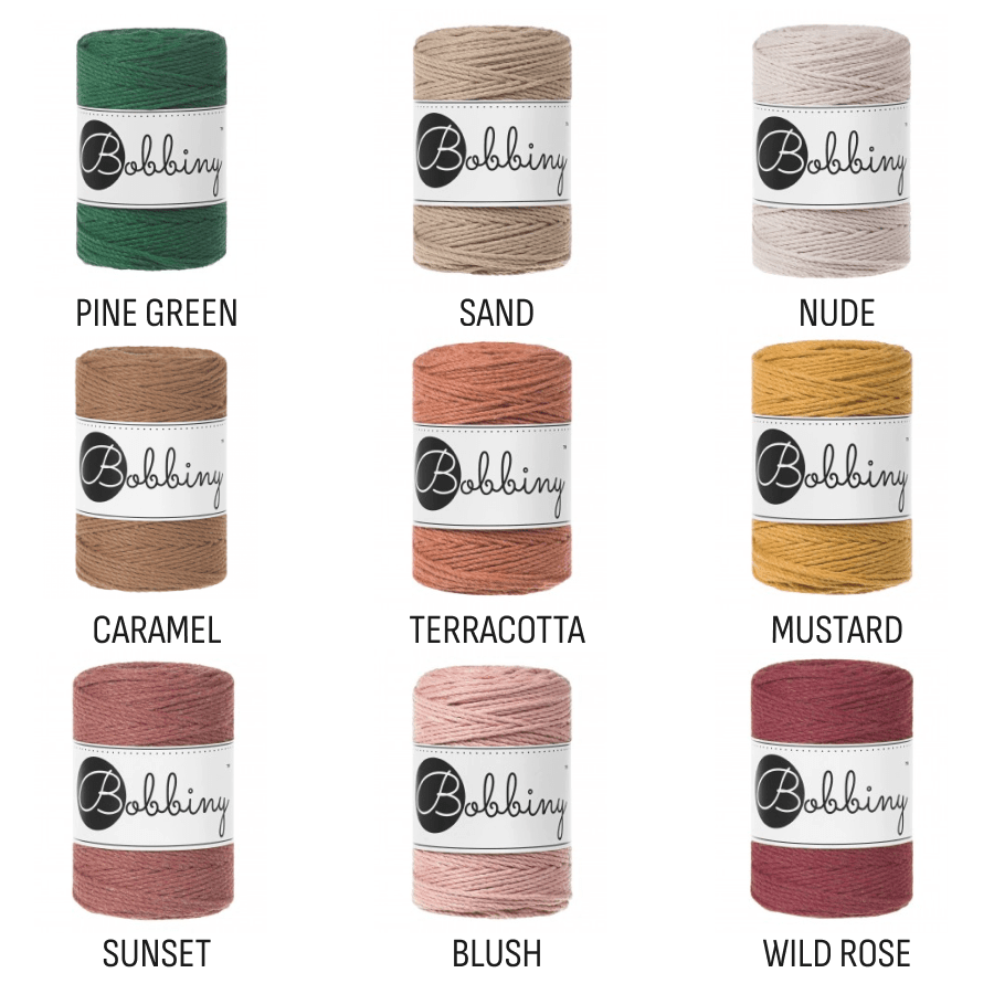 Bobbiny MACRAME ROPES 3PLY 1,5MM Aloe Baby | Knitting yarn shop / dzijas veikals