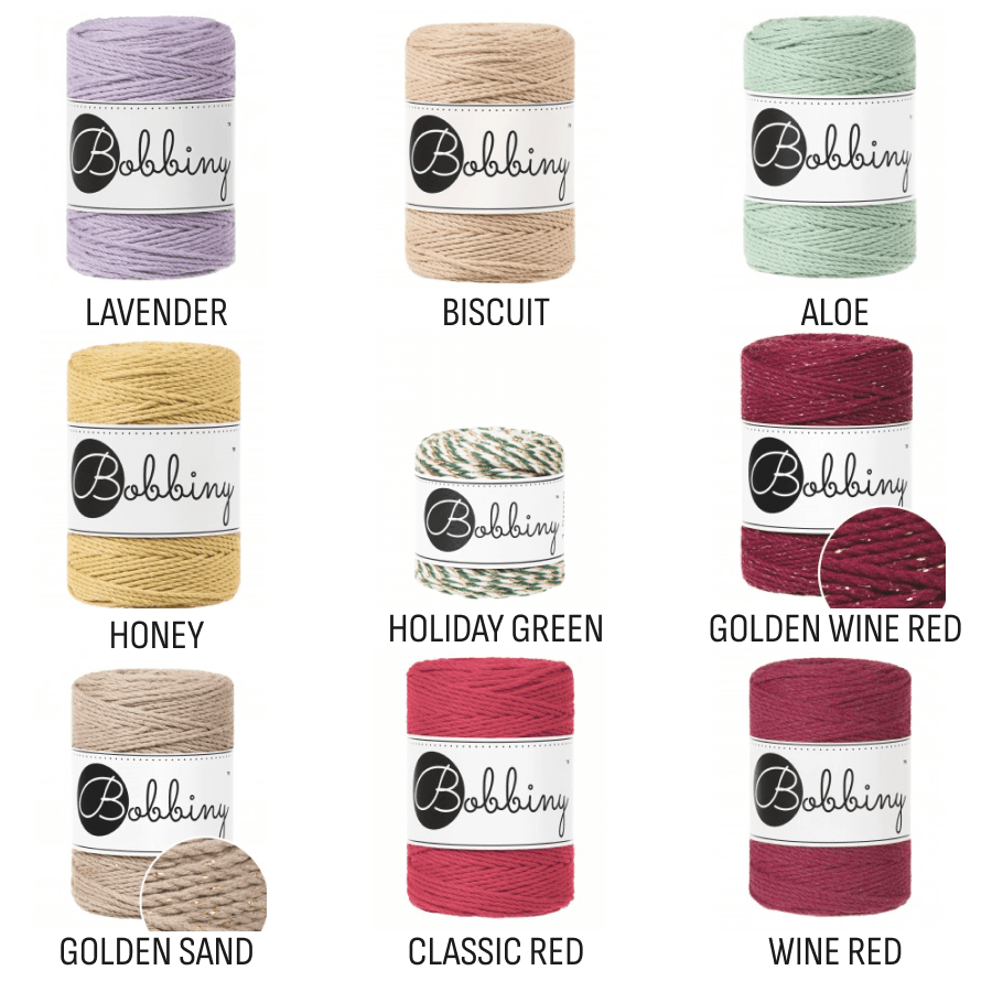 Bobbiny MACRAME ROPES 3PLY 1,5MM Aloe Baby | Knitting yarn shop / dzijas veikals