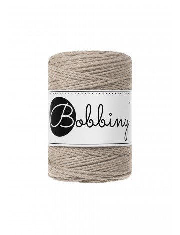 Bobbiny MACRAME ROPES 3PLY 1,5MM Beige Baby | Knitting yarn shop / dzijas veikals