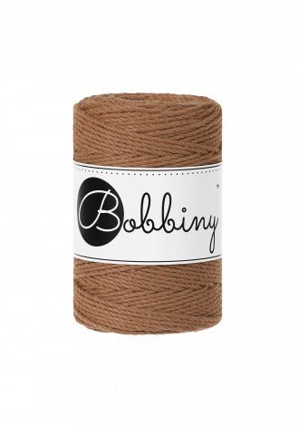 Bobbiny MACRAME ROPES 3PLY 1,5MM Caramel Baby | Knitting yarn shop / dzijas veikals