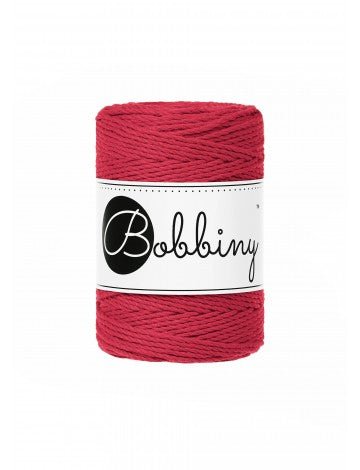 Bobbiny MACRAME ROPES 3PLY 1,5MM Classic Red | Knitting yarn shop / dzijas veikals