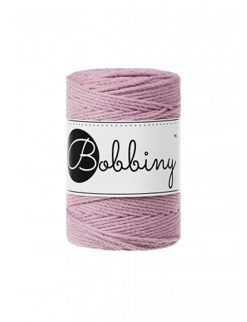 Bobbiny MACRAME ROPES 3PLY 1,5MM Dusty Pink Baby | Knitting yarn shop / dzijas veikals