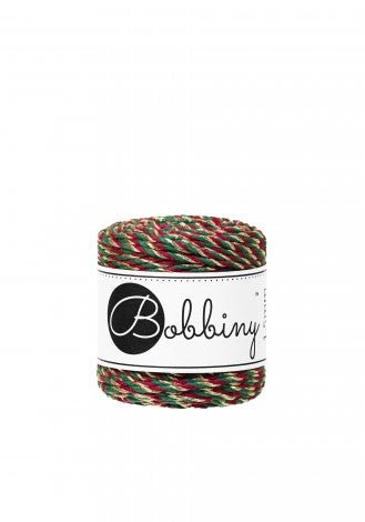 Bobbiny MACRAME ROPES 3PLY 1,5MM Holiday Crush | Knitting yarn shop / dzijas veikals