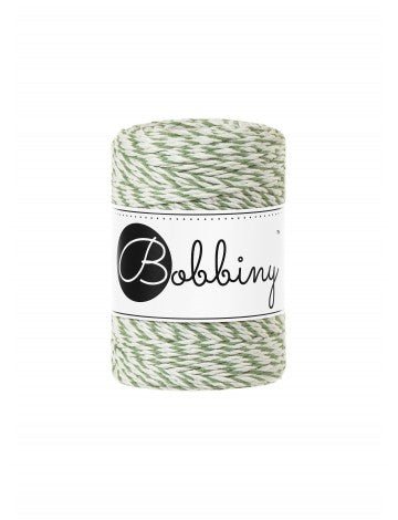 Bobbiny MACRAME ROPES 3PLY 1,5MM Magic Green | Knitting yarn shop / dzijas veikals
