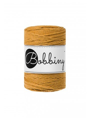 Bobbiny MACRAME ROPES 3PLY 1,5MM Mustard Baby | Knitting yarn shop / dzijas veikals