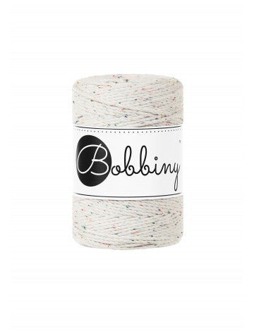 Bobbiny MACRAME ROPES 3PLY 1,5MM Rainbow Dust Baby | Knitting yarn shop / dzijas veikals