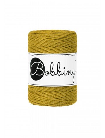 Bobbiny MACRAME ROPES 3PLY 1,5MM Spicy Yellow | Knitting yarn shop / dzijas veikals