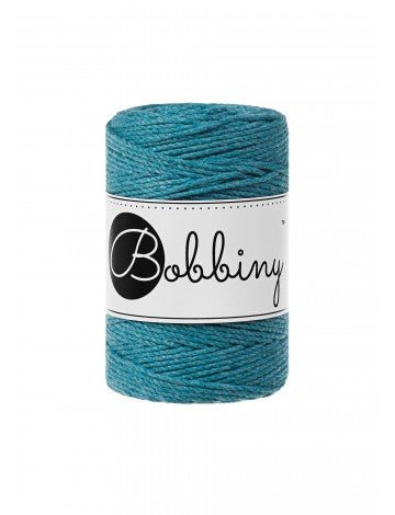 Bobbiny MACRAME ROPES 3PLY 1,5MM Teal Baby | Knitting yarn shop / dzijas veikals
