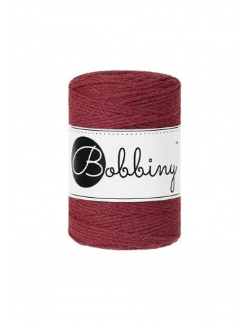Bobbiny MACRAME ROPES 3PLY 1,5MM Wild Rose Baby | Knitting yarn shop / dzijas veikals