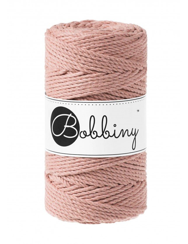 Bobbiny MACRAME ROPES 3PLY 3MM Blush | Knitting yarn shop / dzijas veikals