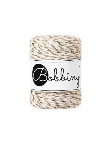 Bobbiny MACRAME ROPES 3PLY 3MM Golden Twist | Knitting yarn shop / dzijas veikals