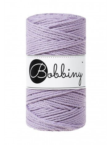 Bobbiny MACRAME ROPES 3PLY 3MM Lavender | Knitting yarn shop / dzijas veikals
