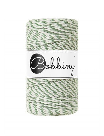 Bobbiny MACRAME ROPES 3PLY 3MM Magic Green | Knitting yarn shop / dzijas veikals