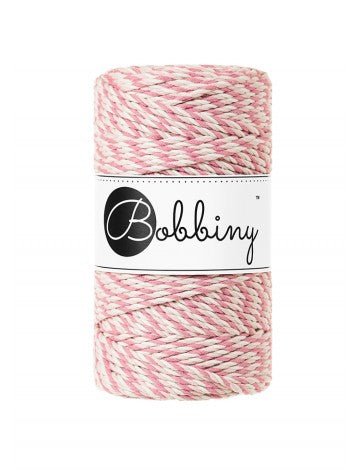 Bobbiny MACRAME ROPES 3PLY 3MM Magic Pink | Knitting yarn shop / dzijas veikals