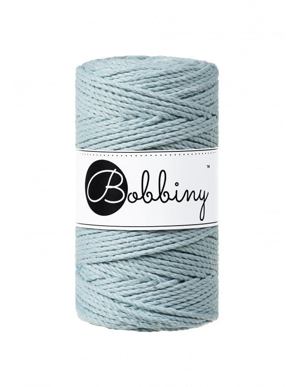 Bobbiny MACRAME ROPES 3PLY 3MM Milky Green | Knitting yarn shop / dzijas veikals