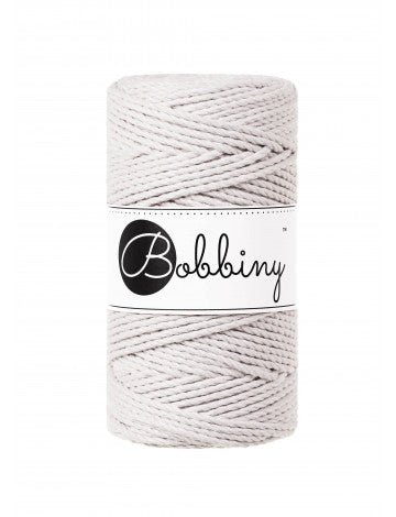 Bobbiny MACRAME ROPES 3PLY 3MM Moonlight | Knitting yarn shop / dzijas veikals
