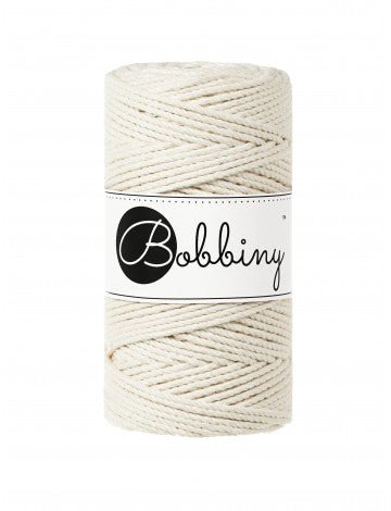 Bobbiny MACRAME ROPES 3PLY 3MM Natural | Knitting yarn shop / dzijas veikals