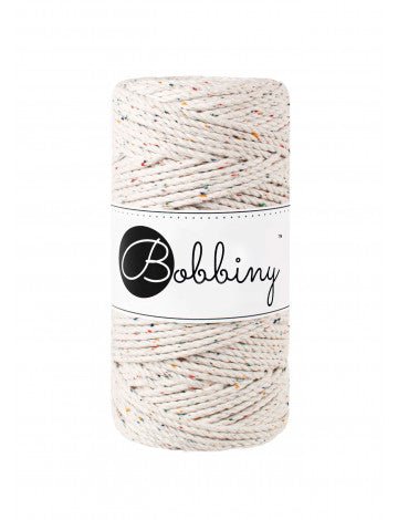 Bobbiny MACRAME ROPES 3PLY 3MM Rainbow Dust | Knitting yarn shop / dzijas veikals