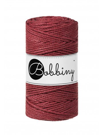 Bobbiny MACRAME ROPES 3PLY 3MM Wild Rose | Knitting yarn shop / dzijas veikals