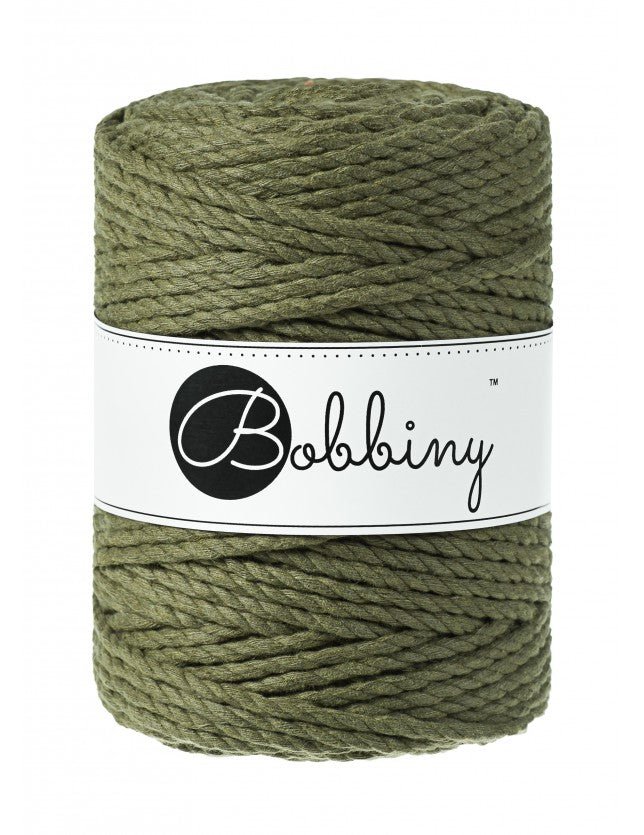 Bobbiny MACRAME ROPES 3PLY 5MM Avocado | Knitting yarn shop / dzijas veikals