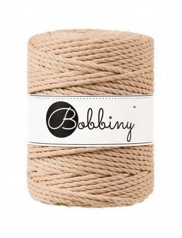 Bobbiny MACRAME ROPES 3PLY 5MM Biscuit | Knitting yarn shop / dzijas veikals