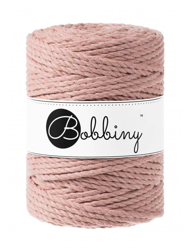 Bobbiny MACRAME ROPES 3PLY 5MM Blush | Knitting yarn shop / dzijas veikals